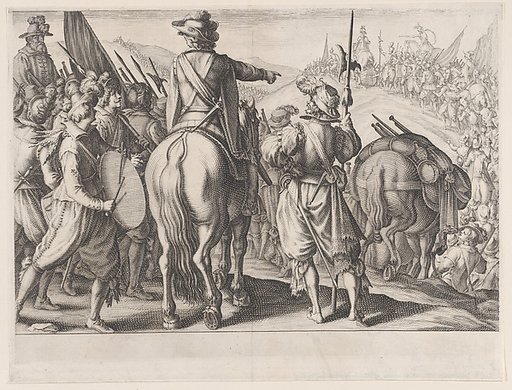 Les Troupes en Marche (The Marching Troops), from La Vie de Ferdinand Ier de Médicis série appelée aussi Les Batailles des Médicis (The Life of Ferdinand I de'Medici also called The Medici Battles)