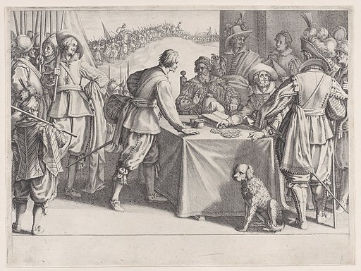 L'Enrolement des Troupes (The Enlistment of Troops), from "La Vie de Ferdinand Ier de Médicis série appelée aussi Les Batailles des Médicis" (The Life of Ferdinand I de'Medici also called The Medici Battles)