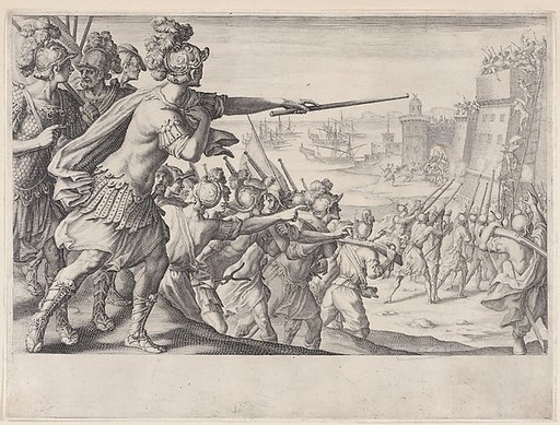 Prise de la Ville de Bone (Capture of the City of Bonne), from "La Vie de Ferdinand Ier de Médicis série appelée aussi Les Batailles des Médicis" (The Life of Ferdinand I de'Medici also called The Medici Battles)