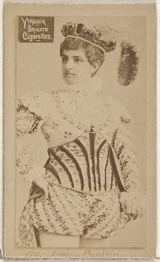 Card 772, Louise Paullin, from the Actors and Actresses series (N45, Type 2) for Virginia Brights Cigarettes