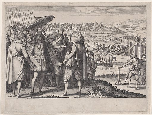 Restauration de L'Aqueduc de Pise (Restoring the Aqueduct in Pisa), from La Vie de Ferdinand Ier de Médicis série appelée aussi Les Batailles des Médicis (The Life of Ferdinand I de'Medici also called The Medici Battles)