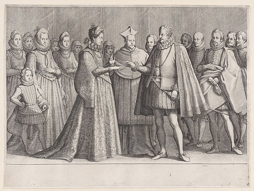 Le Mariage de Ferdinand 1er (The Marriage of Ferdinand I de'Medici), from "La Vie de Ferdinand Ier de Médicis série appelée aussi Les Batailles des Médicis" (The Life of Ferdinand I de'Medici also called The Medici Battles)