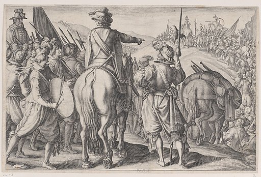 Les Troupes en Marche (The Marching Troops), from "La Vie de Ferdinand Ier de Médicis série appelée aussi Les Batailles des Médicis" (The Life of Ferdinand I de'Medici also called The Medici Battles)