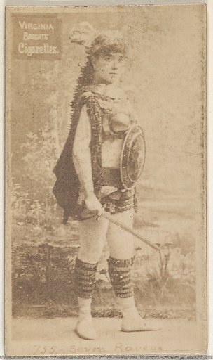 Card 755, Seven Ravens, from the Actors and Actresses series (N45, Type 2) for Virginia Brights Cigarettes