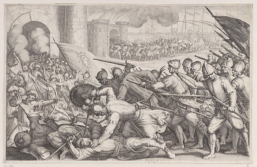 Les Troupes Forcent la Porte d'une Ville (The Troops Force Their Way Through the Gate of a City), from "La Vie de Ferdinand Ier de Médicis série appelée aussi Les Batailles des Médicis" (The Life of Ferdinand I de'Medici also called The Medici Battles)