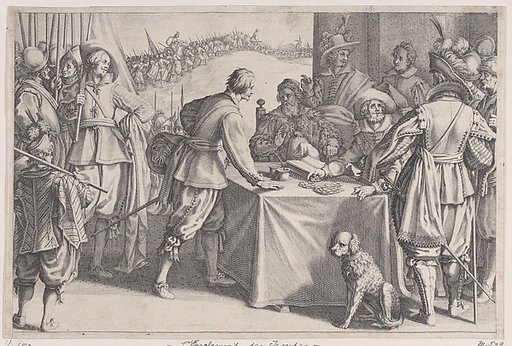 L'Enrolement des Troupes (The Enlistment of Troops), from "La Vie de Ferdinand Ier de Médicis série appelée aussi Les Batailles des Médicis" (The Life of Ferdinand I de'Medici also called The Medici Battles)