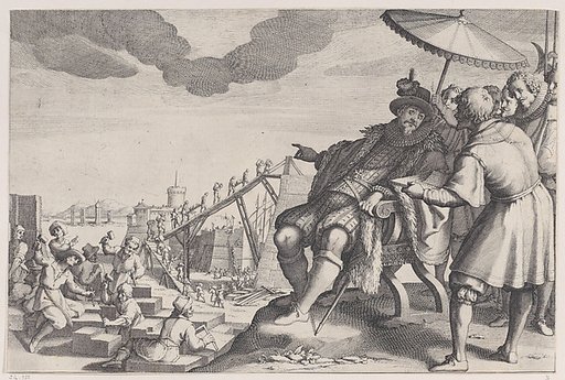 Le Grand Duc Fait Fortifier le Port de Livourne (The Grand Duke Fortifying the Port of Livourne), from "La Vie de Ferdinand Ier de Médicis série appelée aussi Les Batailles des Médicis" (The Life of Ferdinand I de'Medici also called The Medici Battles)