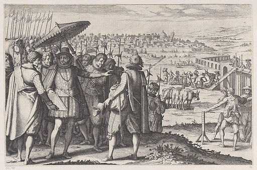 Restauration de L'Aqueduc de Pise (Restoring the Aqueduct in Pisa), from "La Vie de Ferdinand Ier de Médicis série appelée aussi Les Batailles des Médicis" (The Life of Ferdinand I de'Medici also called The Medici Battles)