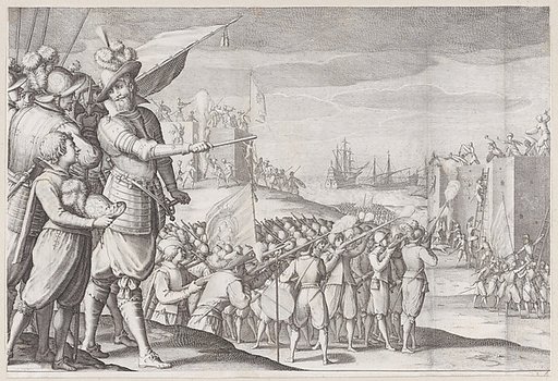 Assaut de Deux Fortresses (Assault of Two Fortresses), from "La Vie de Ferdinand Ier de Médicis série appelée aussi Les Batailles des Médicis" (The Life of Ferdinand I de'Medici also called The Medici Battles)