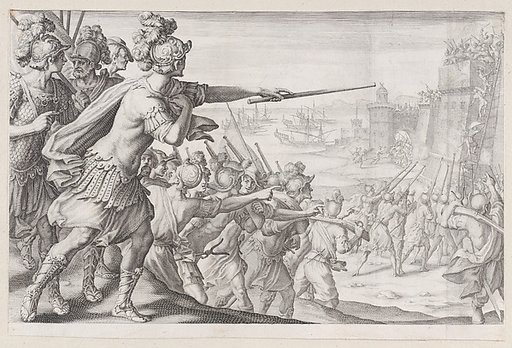 Prise de la Ville de Bone (Capture of the City of Bonne), from "La Vie de Ferdinand Ier de Médicis série appelée aussi Les Batailles des Médicis" (The Life of Ferdinand I de'Medici also called The Medici Battles)