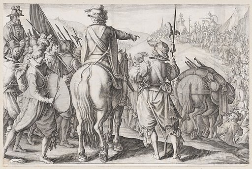 Les Troupes en Marche (The Marching Troops), from "La Vie de Ferdinand Ier de Médicis série appelée aussi Les Batailles des Médicis" (The Life of Ferdinand I de'Medici also called The Medici Battles)