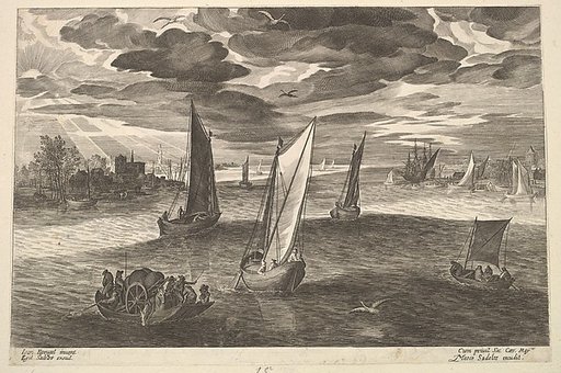 Riverscape with Boats