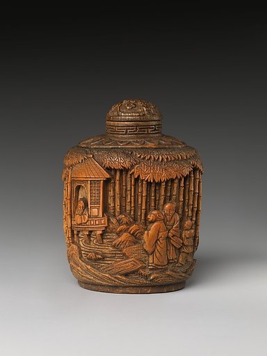 Snuff Bottle with Seven Sages of the Bamboo Grove