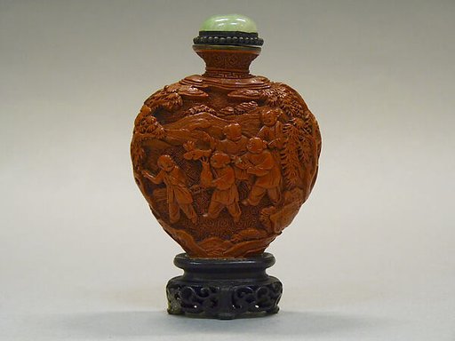Snuff Bottle with Children at Play