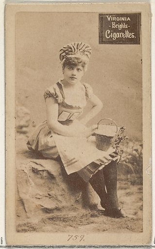 Card 759, from the Actors and Actresses series (N45, Type 2) for Virginia Brights Cigarettes