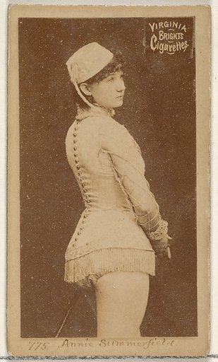 Card 775, Annie Summerfield, from the Actors and Actresses series (N45, Type 2) for Virginia Brights Cigarettes