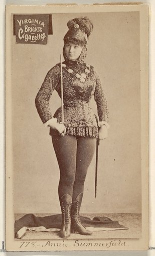 Card 778, Annie Summerfield, from the Actors and Actresses series (N45, Type 2) for Virginia Brights Cigarettes
