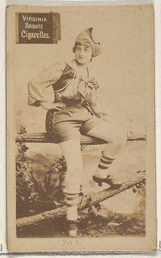Card 762, from the Actors and Actresses series (N45, Type 2) for Virginia Brights Cigarettes