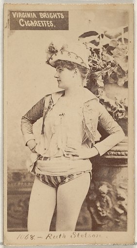 Card 1068, Ruth Stetson, from the Actors and Actresses series (N45, Type 2) for Virginia Brights Cigarettes