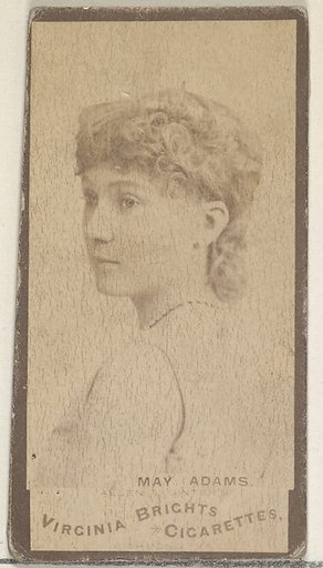 May Adams, from the Actors and Actresses series (N45, Type 3) for Virginia Brights Cigarettes