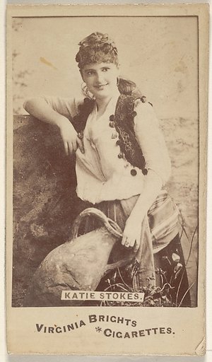 Katie Stokes, from the Actors and Actresses series (N45, Type 6) for Virginia Brights Cigarettes