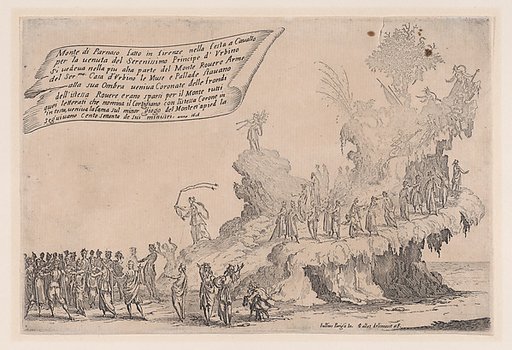 Le Char du Mont Parnasse (The Chariot of Mount Parnassus), from "Guerre de Beauté" (Guerra di Bellezza) (War of Beauty)