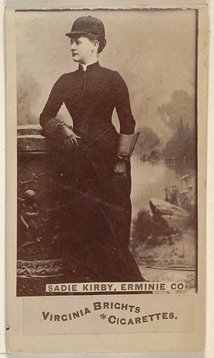 Sadie Kirby, Erminie Co., from the Actors and Actresses series (N45, Type 6) for Virginia Brights Cigarettes