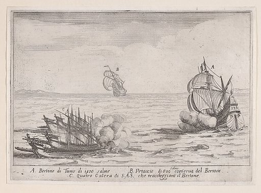 L'Attaque (The Attack), from "Les Combats de Quatre Galères" (The Battles of Four Galleys)
