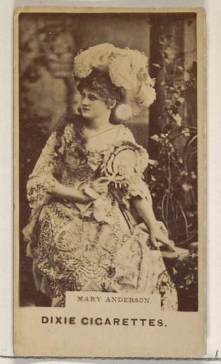 Mary Anderson, from the Actors and Actresses series (N45, Type 7) for Dixie Cigarettes