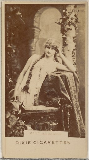 Mary Anderson, from the Actors and Actresses series (N45, Type 7) for Dixie Cigarettes