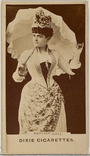Pauline Hall, from the Actors and Actresses series (N45, Type 7) for Dixie Cigarettes