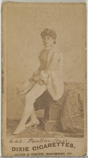 Card 642, Pauline Hall, from the Actors and Actresses series (N45, Type 7) for Dixie Cigarettes