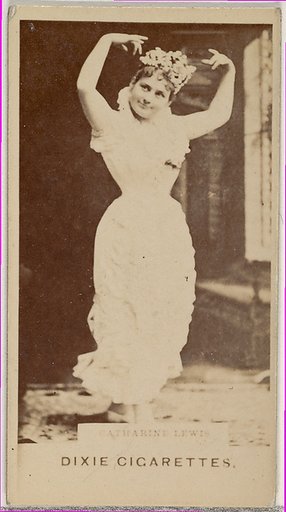 Catharine Lewis, from the Actors and Actresses series (N45, Type 7) for Dixie Cigarettes