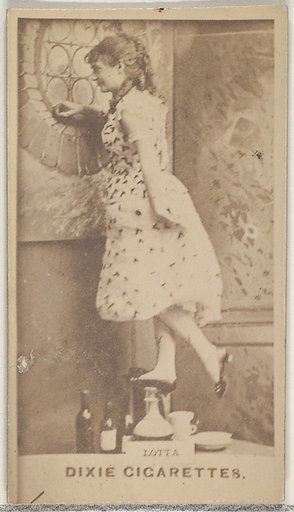 Lotta, from the Actors and Actresses series (N45, Type 7) for Dixie Cigarettes