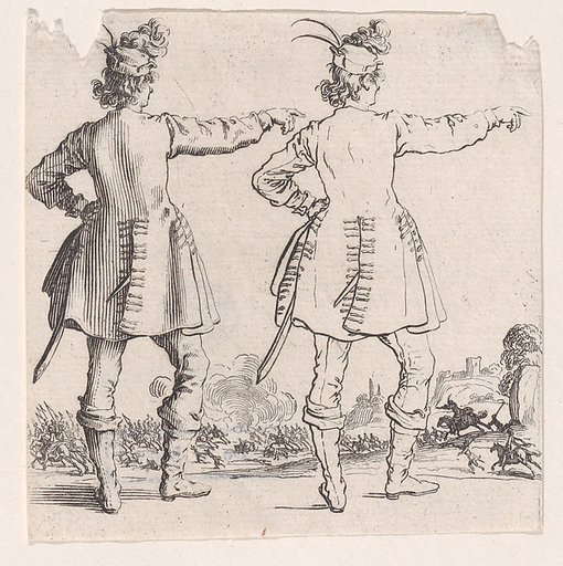 Le Turc Vu de Dos (The Turk Seen from Behind), from "Varie Figure" (Various Figures)