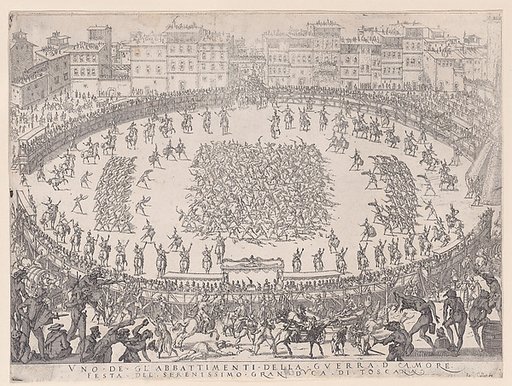 Le Combat des Sections d'Infantrie (The Battle of the Sections of Infantry), from "La Guerre d'Amour" (Guerra d'Amore) (War of Love)