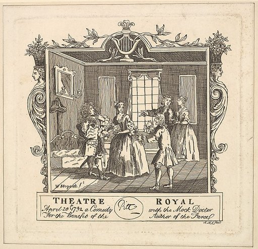 Ticket for Henry Fielding's The Mock Doctor