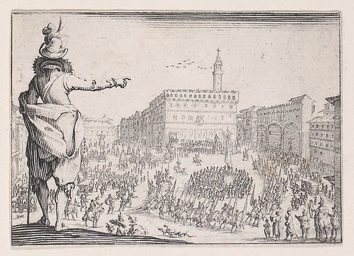 Une Fête sur la Place de la Signoria a Florence (A Festival on the Piazza della Signoria in Florence), from "Les Caprices" Series A, The Florence Set