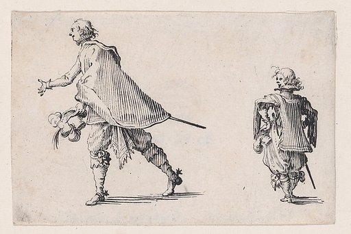 Un Gentilhomme et son Page (A Gentleman and his Page), from "Les Caprices" Series A, The Florence Set