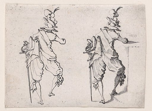 L'Homme Vue de Dos Avec une Grande Épée (Man Seen from Behind with a Large Sword), from "Les Caprices" Series A, The Florence Set