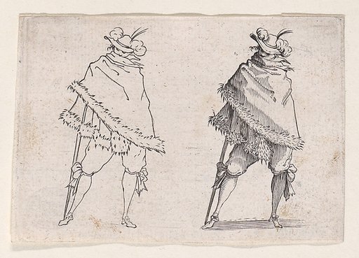 Reverse Copy of L'Homme Enroulé dans son Manteau (Man Wrapped in his Mantle), from "Les Caprices" Series A, The Florence Set