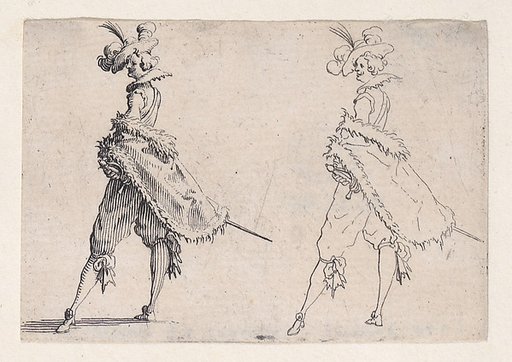Le Gentilhomme au Manteau Posé sur la Hanche (Gentleman with his Mantle on his Hip), from "Les Caprices" Series A, The Florence Set