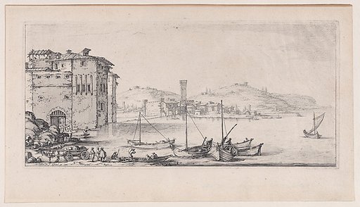 L'Embarquement des Marchandises (The Embarkation of Goods), from "Paysages Gravés..."