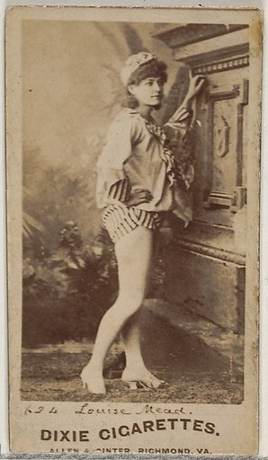 Card 624, Louise Mead, from the Actors and Actresses series (N45, Type 7) for Dixie Cigarettes