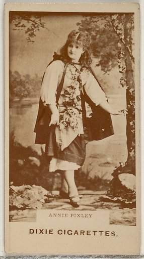 Annie Pixley, from the Actors and Actresses series (N45, Type 7) for Dixie Cigarettes