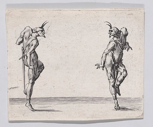 Reverse Copy of Les Deux Pantalons se Regardant (Men in Pantsuits Looking at Each Other), from "Les Caprices"
