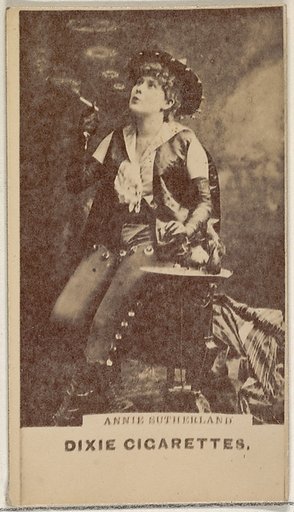 Annie Sutherland, from the Actors and Actresses series (N45, Type 7) for Dixie Cigarettes