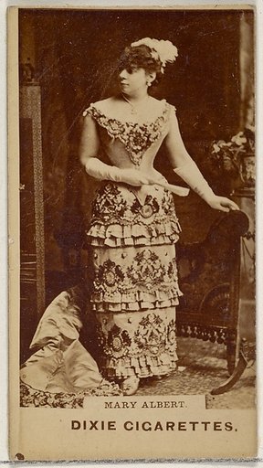 Mary Albert, from the Actors and Actresses series (N45, Type 7) for Dixie Cigarettes