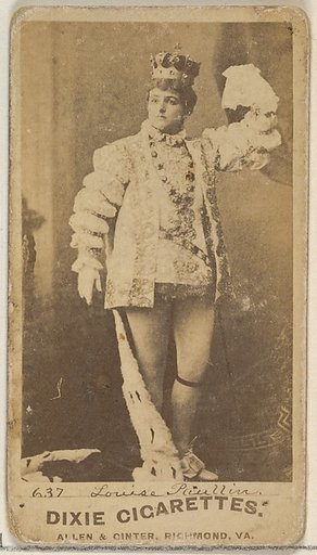 Card 637, Louise Paullin, from the Actors and Actresses series (N45, Type 7) for Dixie Cigarettes