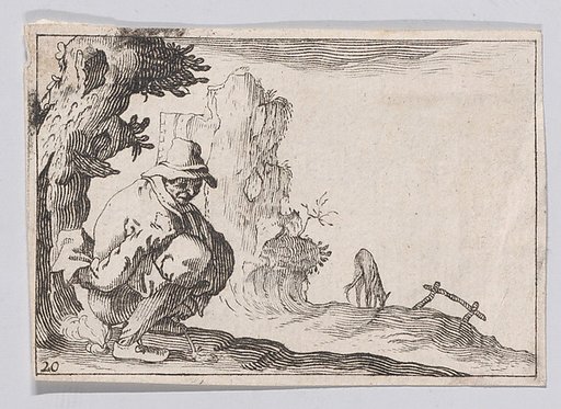 Copy of Le Paysan Accroupi (The Peasant Squatting), from Les Caprices
